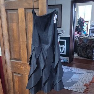 R&M Richards Black Strapless Dress